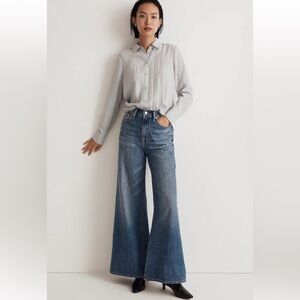 blue grey madewell top shimmery